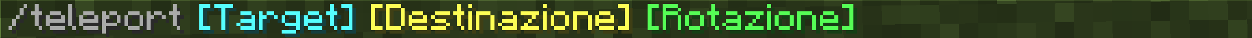 Come Teletrasportarsi In Minecraft Verso delle Coordinate, col Comando Teleport, che  è stutturato in questo modo:

/teleport [Target] [Destinazione] [Rotazione]