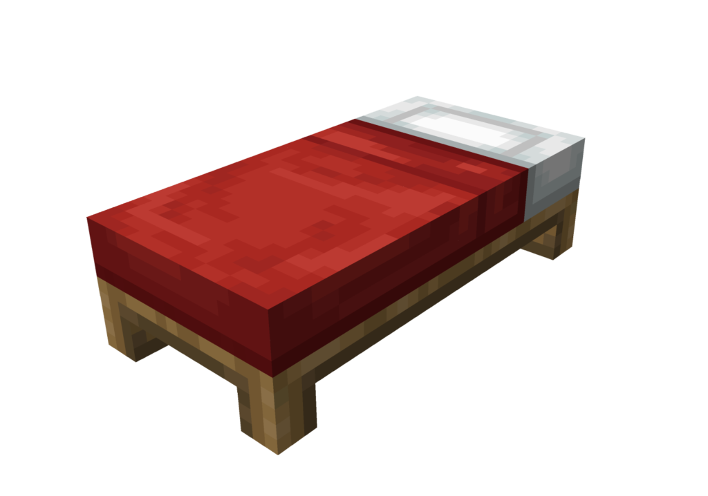 Questo è un Letto, l'unico blocco che ci permette di dormire in Minecraft. Oggi non potremmo non vedere Come Craftare Un Letto In Minecraft, e risparmiarsi quindi tante "pallosità" dei mostri che spawnano di notte, dato che passeremo direttamente al giorno dopo!