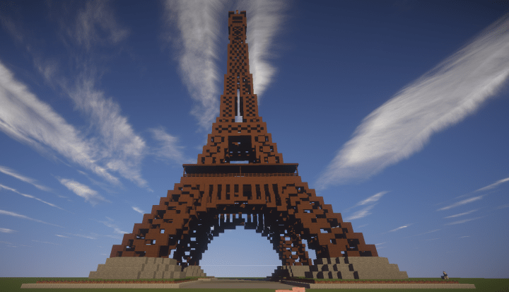 La Tour Eiffel, un monumento tra le cose da costruire più replicate in Minecraft!
