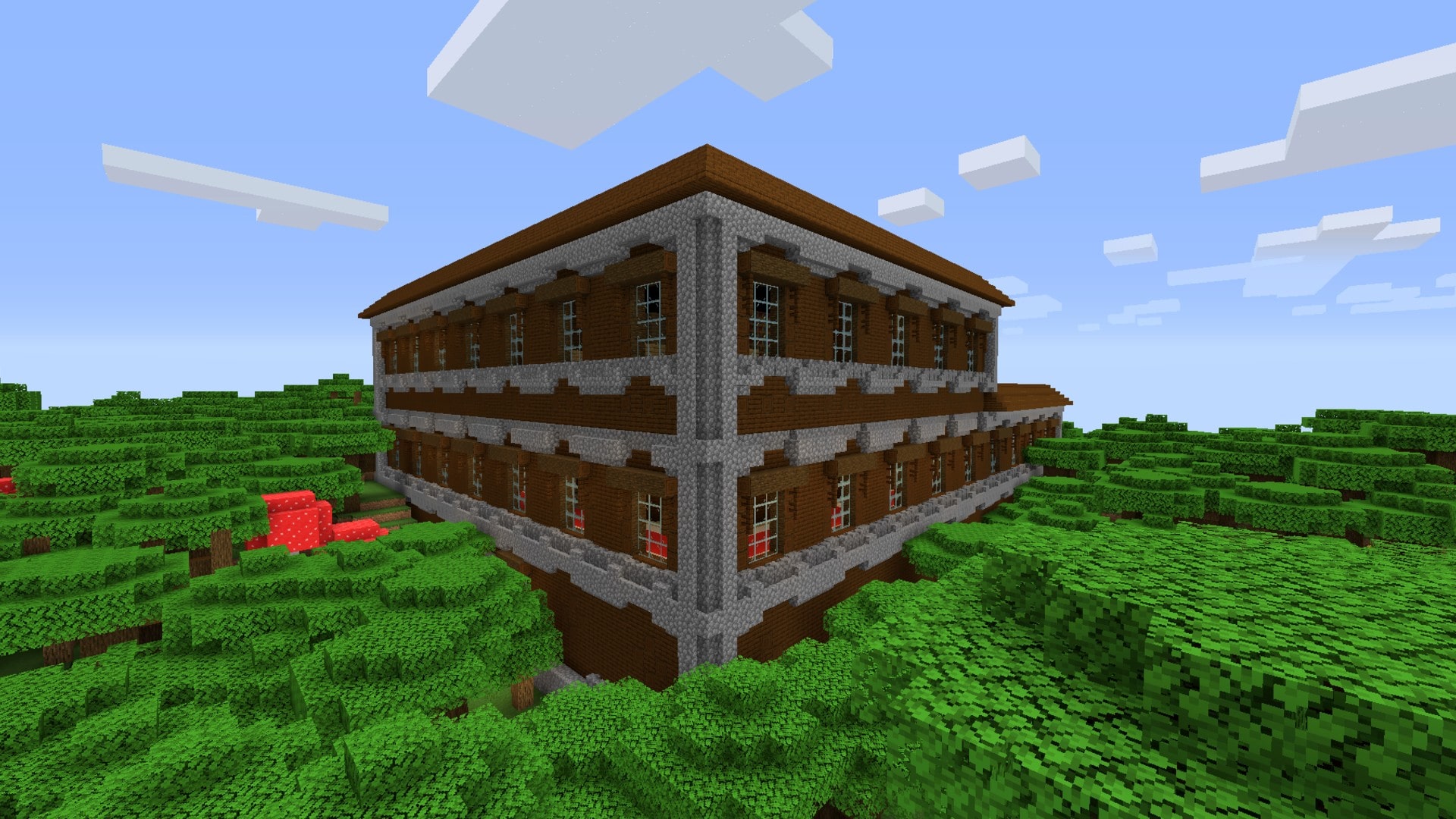 Primo tra i semi migliori di Minecraft - la mansion, nella giungla vicina allo spawn.