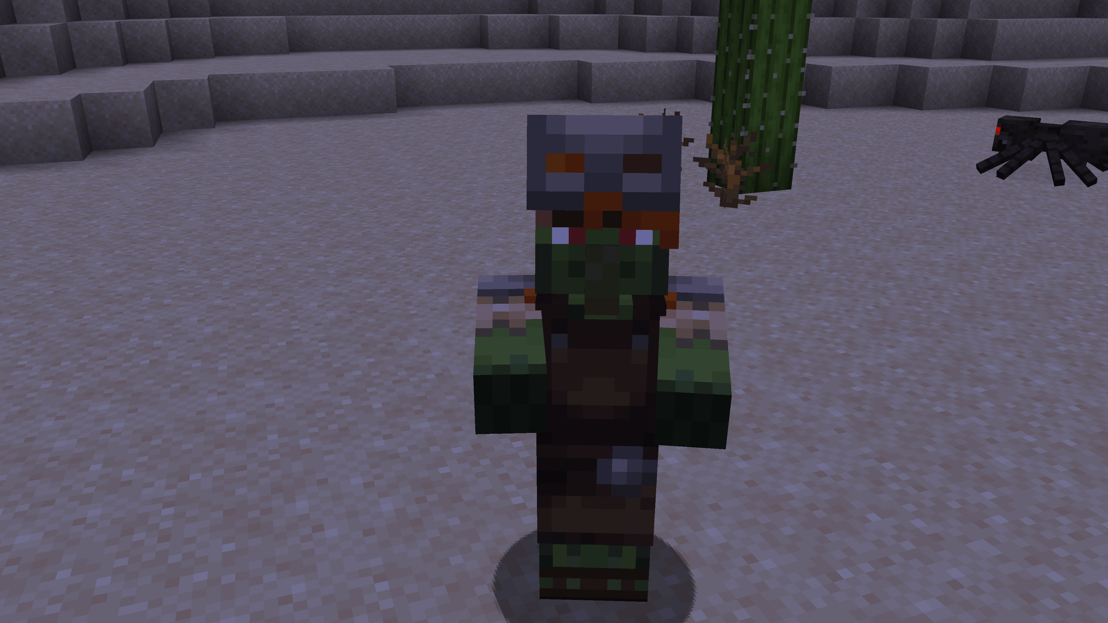 Un villager zombie di Minecraft, che oggi vedremo. Ecco come far tornare normale un villager zombie su Minecraft