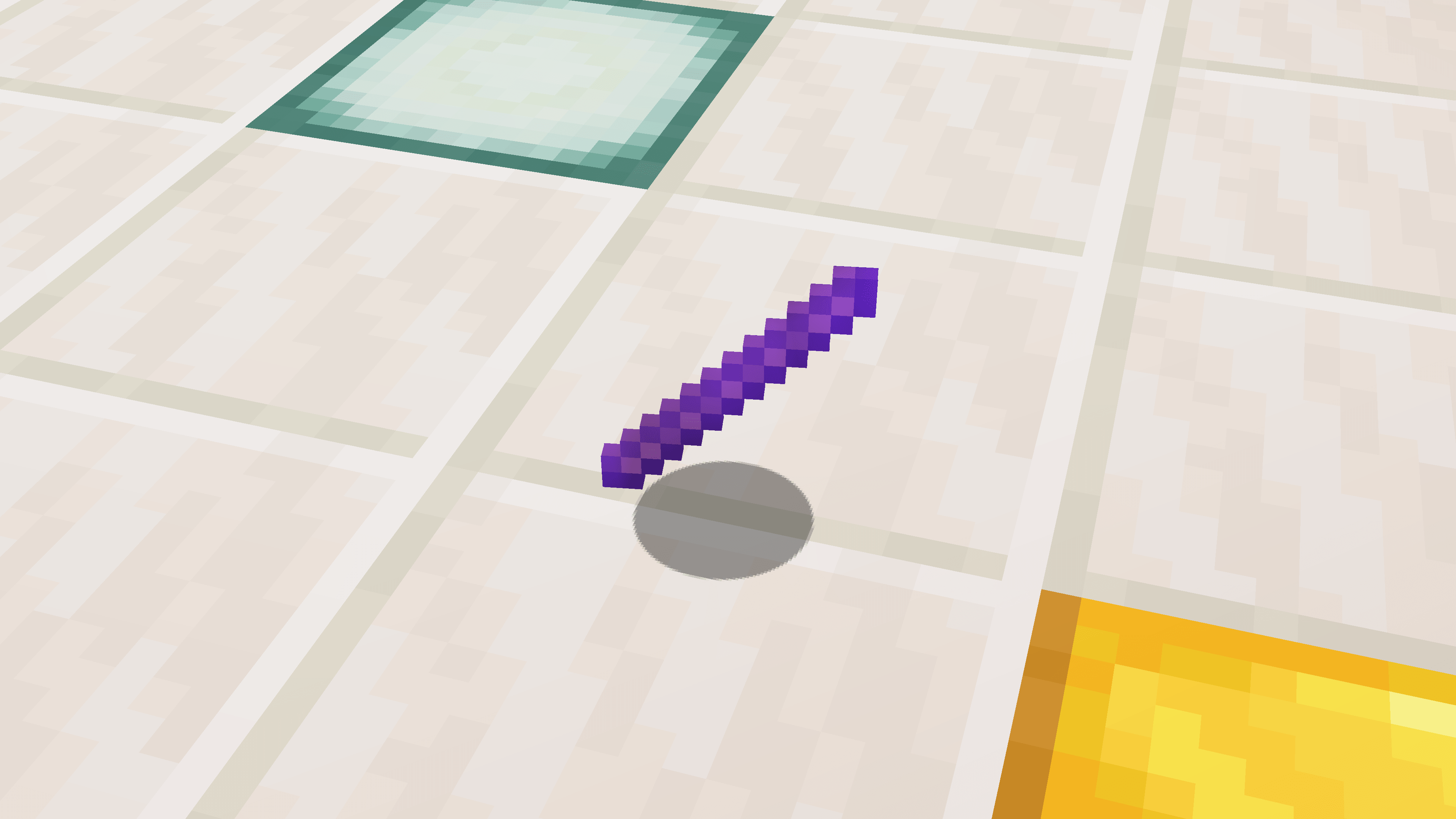 Questo è lo stick con knockback in Minecraft di cui parliamo in questo tutorial.