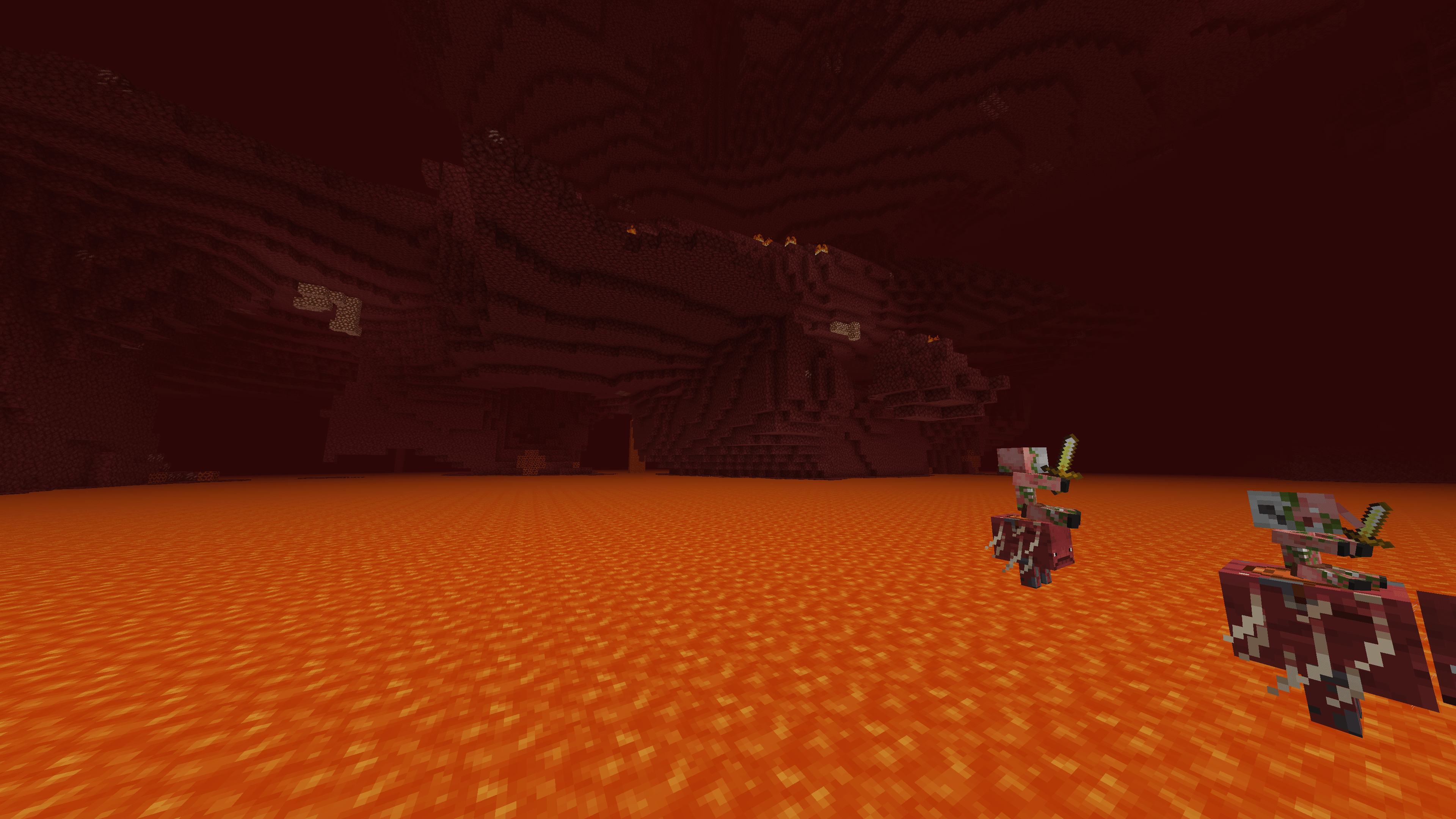 In questo caso ho resettato un Nether precedente alla 1.16 nella 1.16.